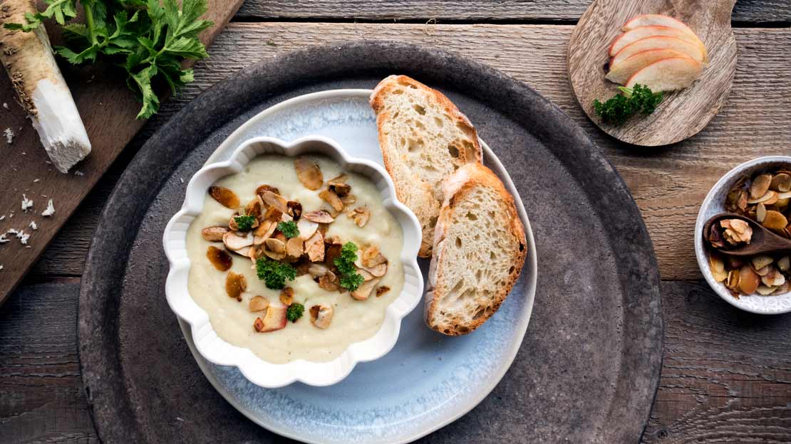 Meerrettich-Pastinaken-Suppe