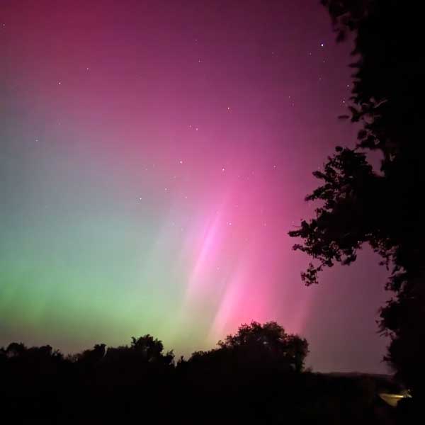 Polarlichter ueber der Oberpfalz