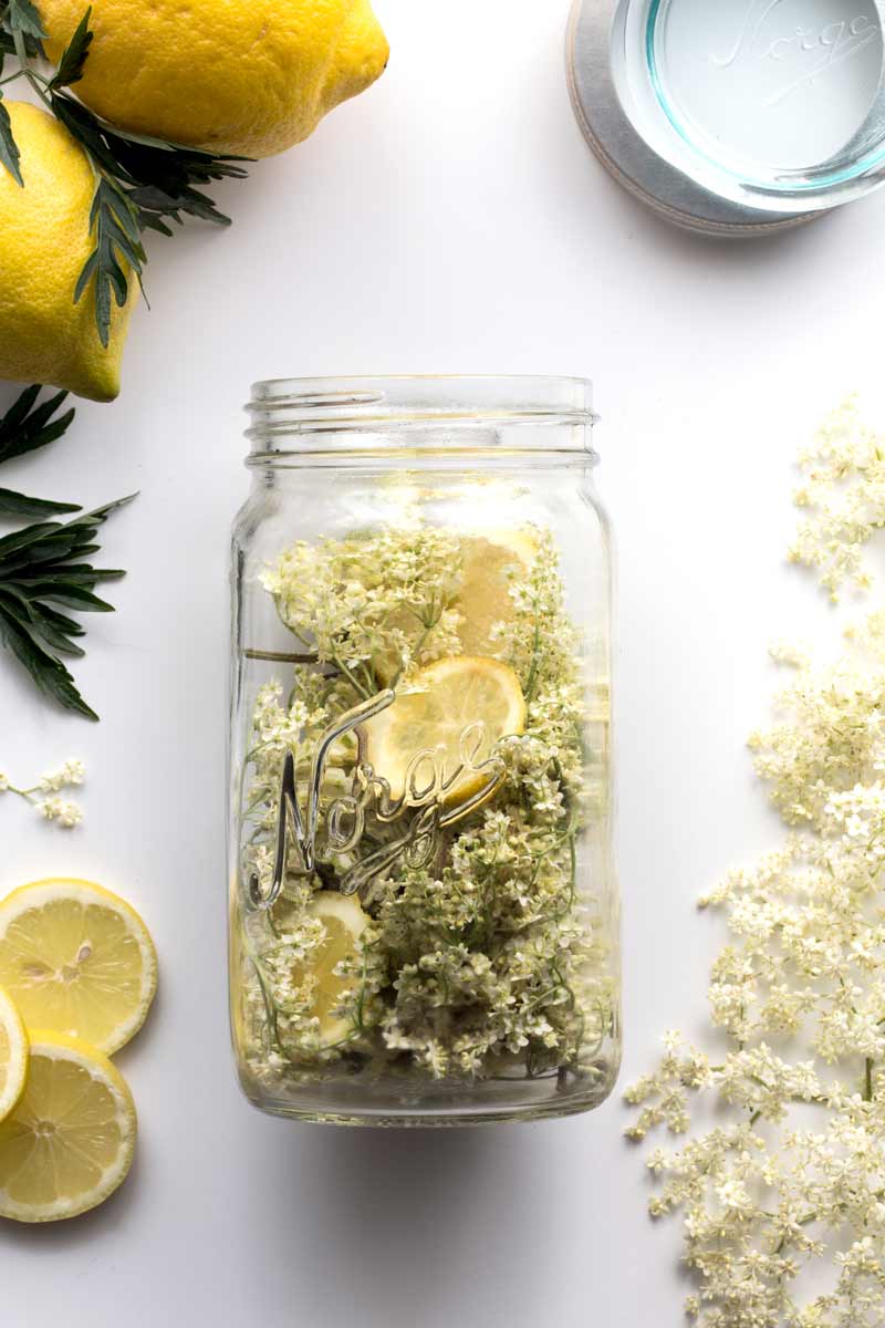 Toller Holler: Ansatz Holunderblütensirup