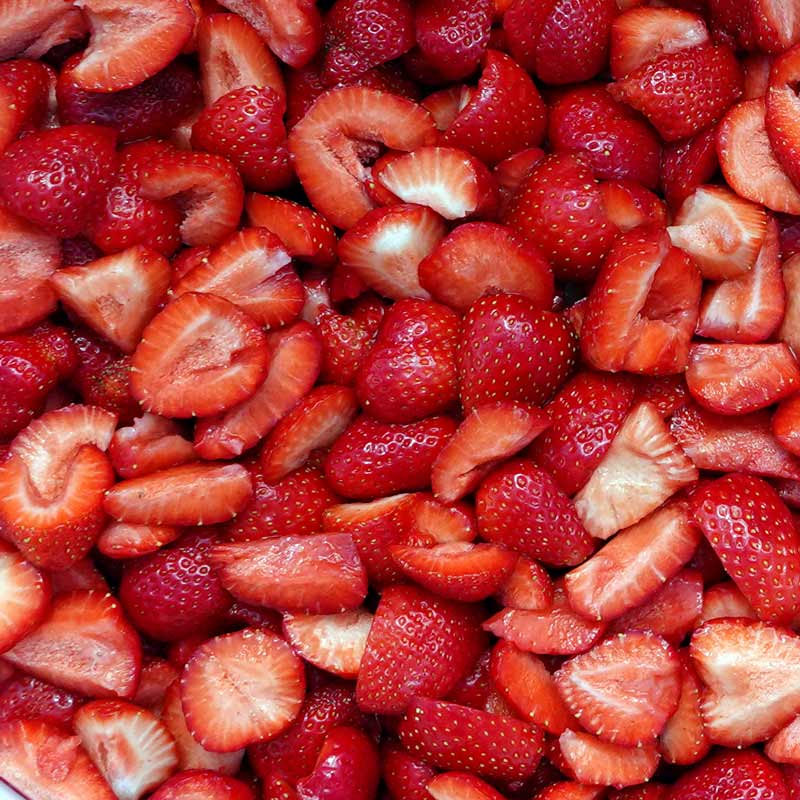 Frische, reife, unbeschädigte Erdbeeren