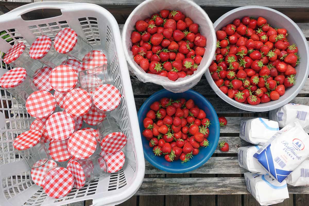 Ihr braucht schon wirklich viele Marmeladengläser
