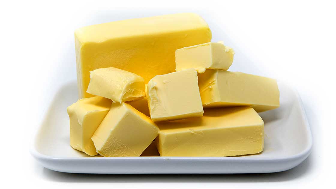 Butter auf einem Teller