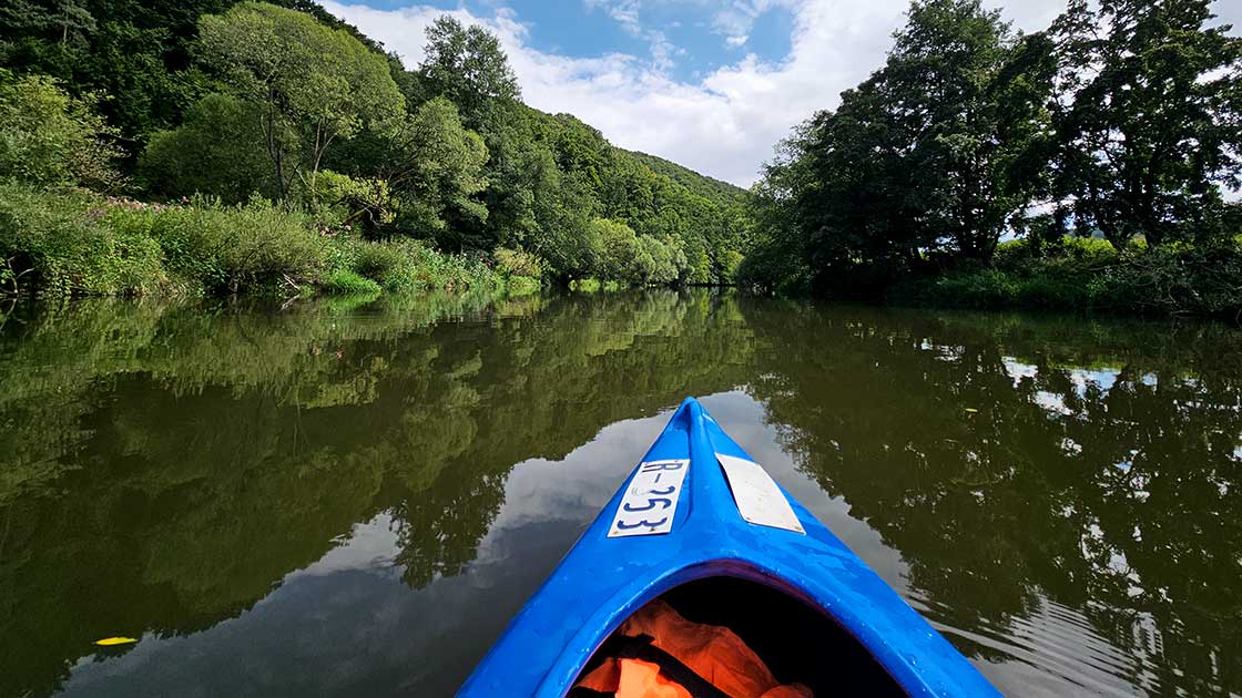 Die Naab kurz vor Pielenhofen