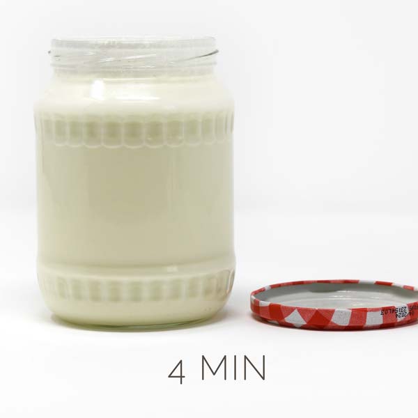 Sahne nach 4 Minuten Schütteln: Konsistenz wie Schlagsahne