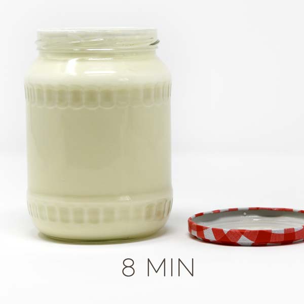 Sahne nach 8 Minuten Schütteln: Körnige Konsistenz für selbstgemachte Butter