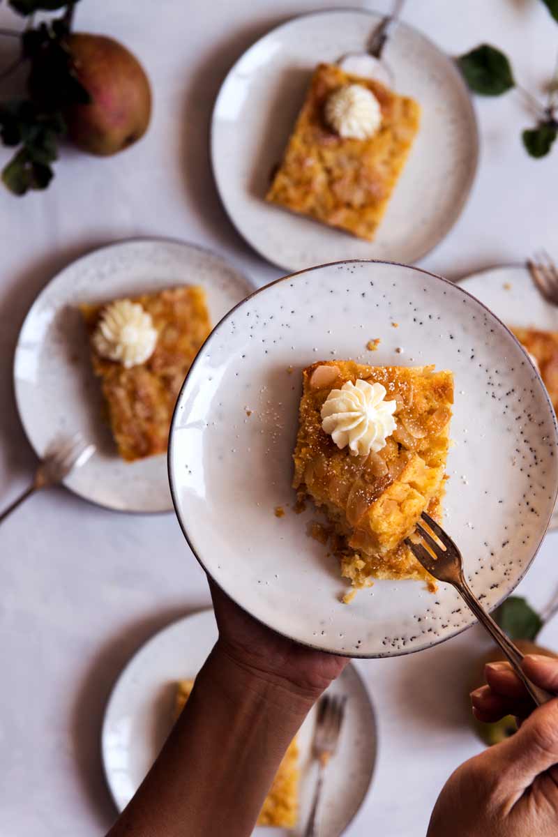 Äpfel verarbeiten: Rezept Apfel-Blechkuchen