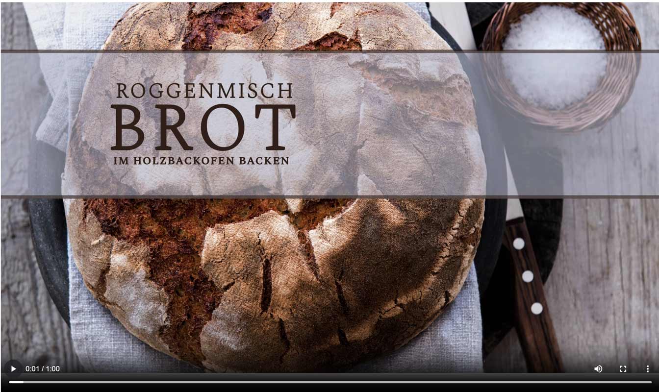 Video: Roggenmischbrot im Holzbackofen